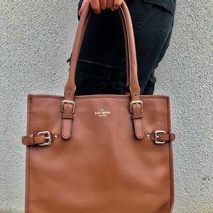Gently used Kate spade camel leather bag